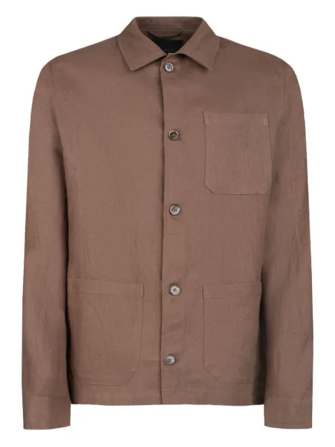 GAZZARRINI X MICHELE FRANZESE linen shirt jacket