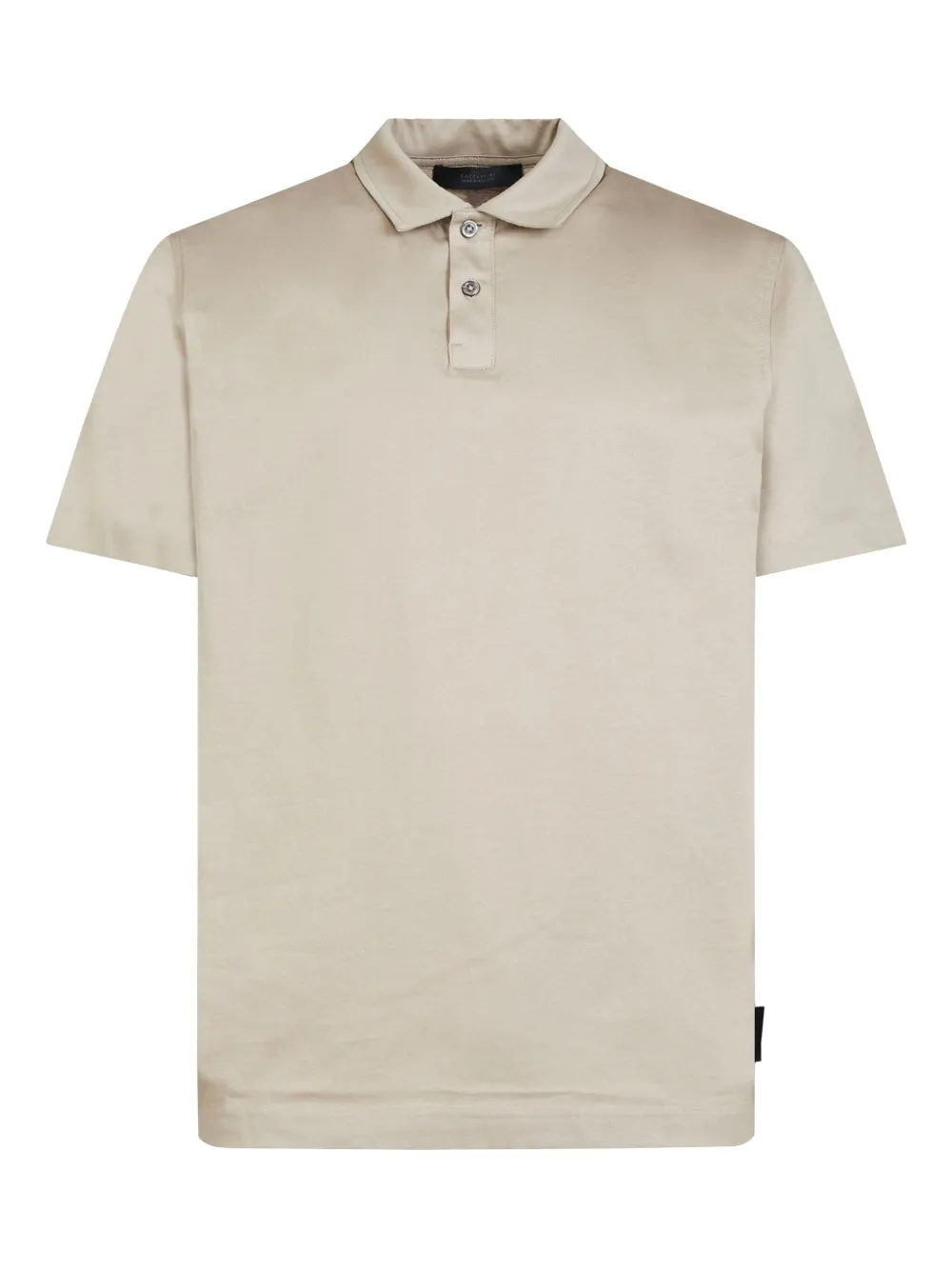 short-sleeved cotton polo shirt