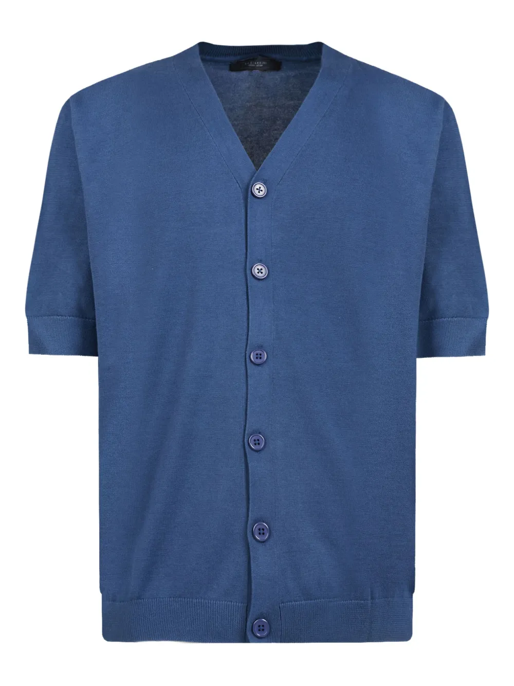 GAZZARRINI X MICHELE FRANZESE cárdigan de algodón con manga corta | azul | Image 1