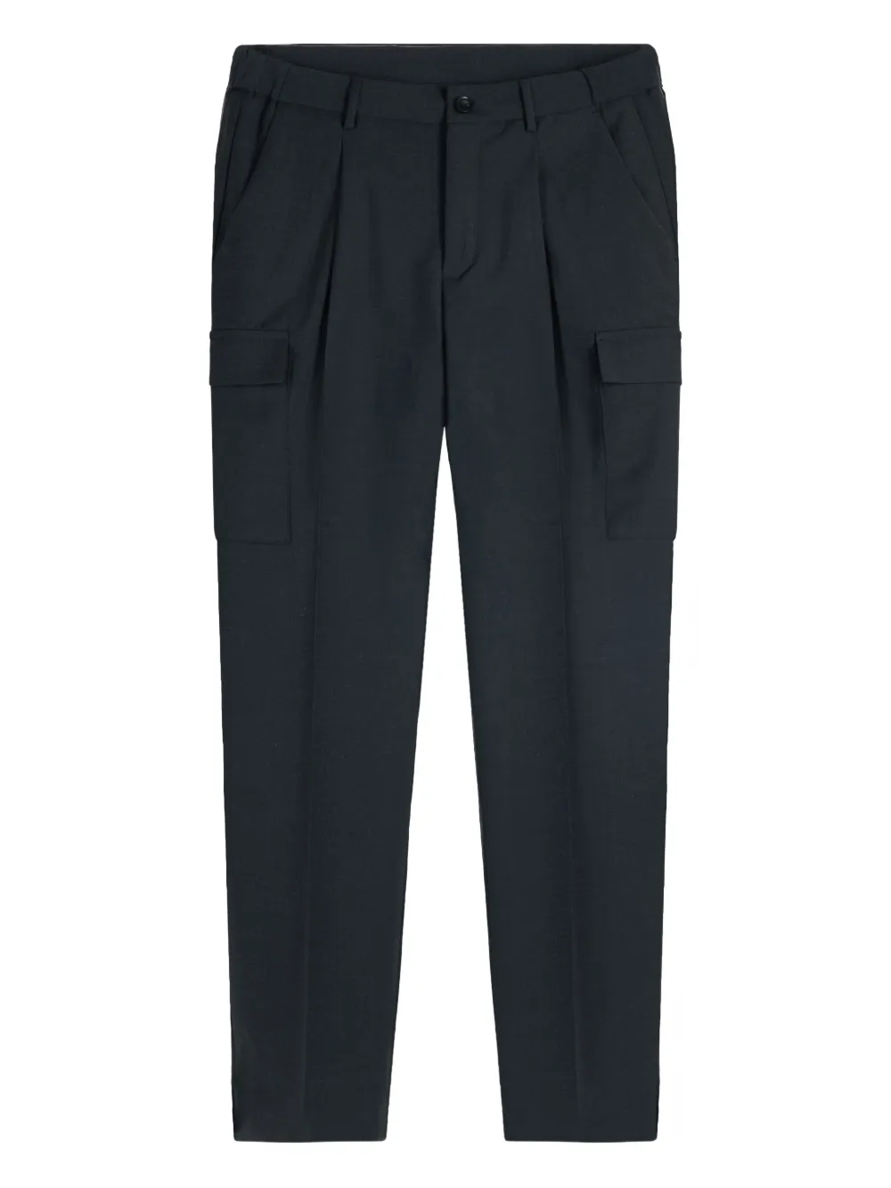 pleat-detail cargo trousers