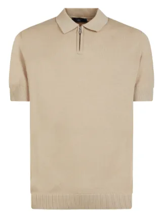 GAZZARRINI X MICHELE FRANZESE Poloshirt Mit Reißverschluss | Nude