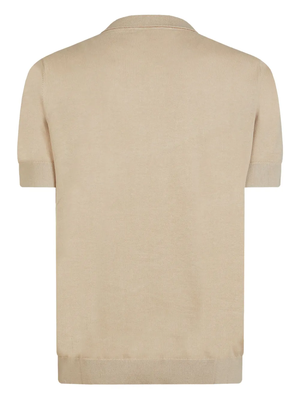 GAZZARRINI X MICHELE FRANZESE zip-neck polo shirt - Beige