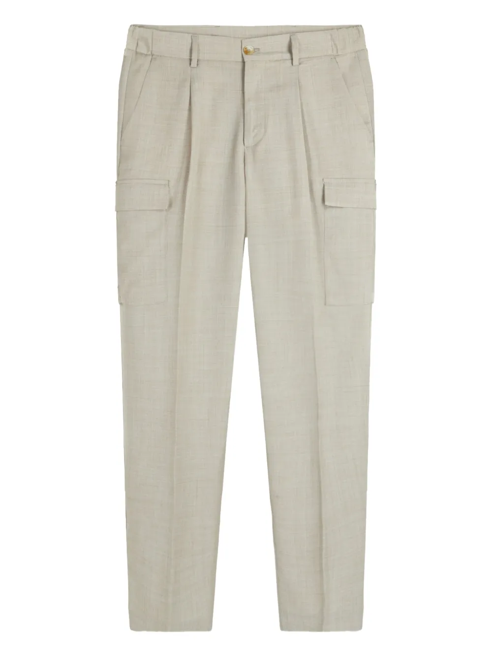 pleat-detail cargo trousers