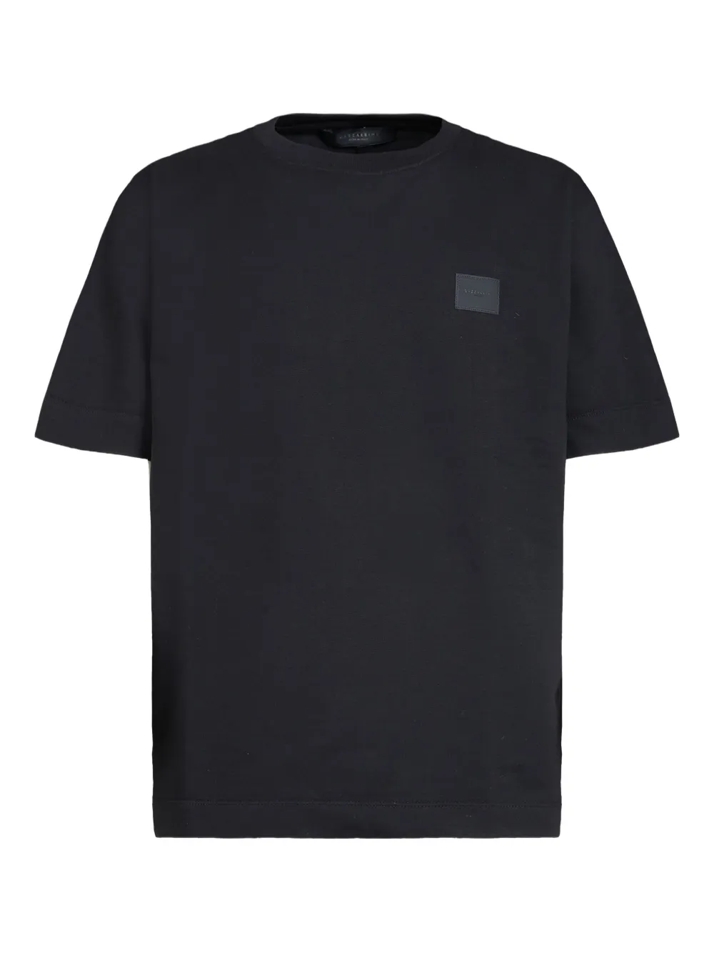 GAZZARRINI X MICHELE FRANZESE logo-patch cotton T-shirt | Black | Image 1