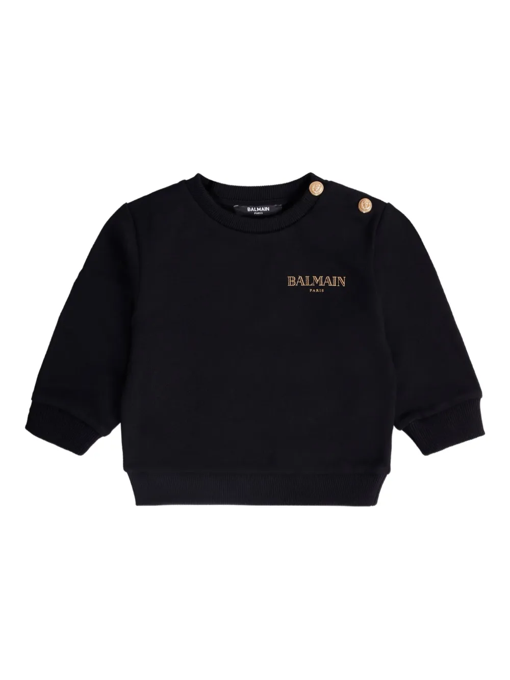 Balmain Kids Sweater met logo Zwart