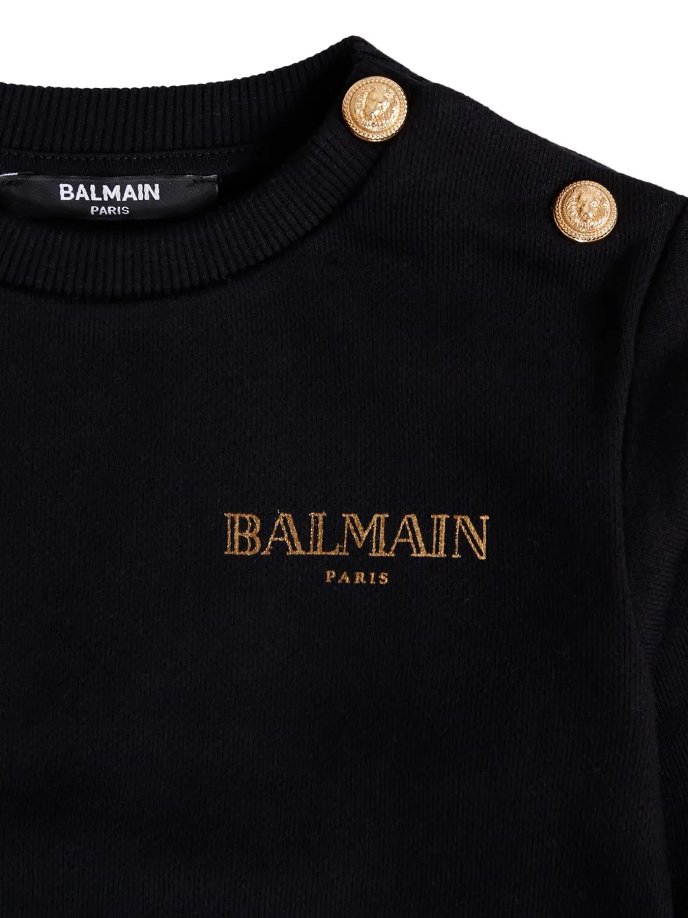 Balmain Kids Sweater met logo Zwart