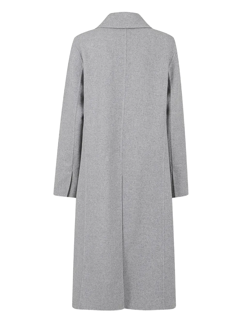 Ermanno Scervino Brooch-detail Double-breasted Coat In Gray