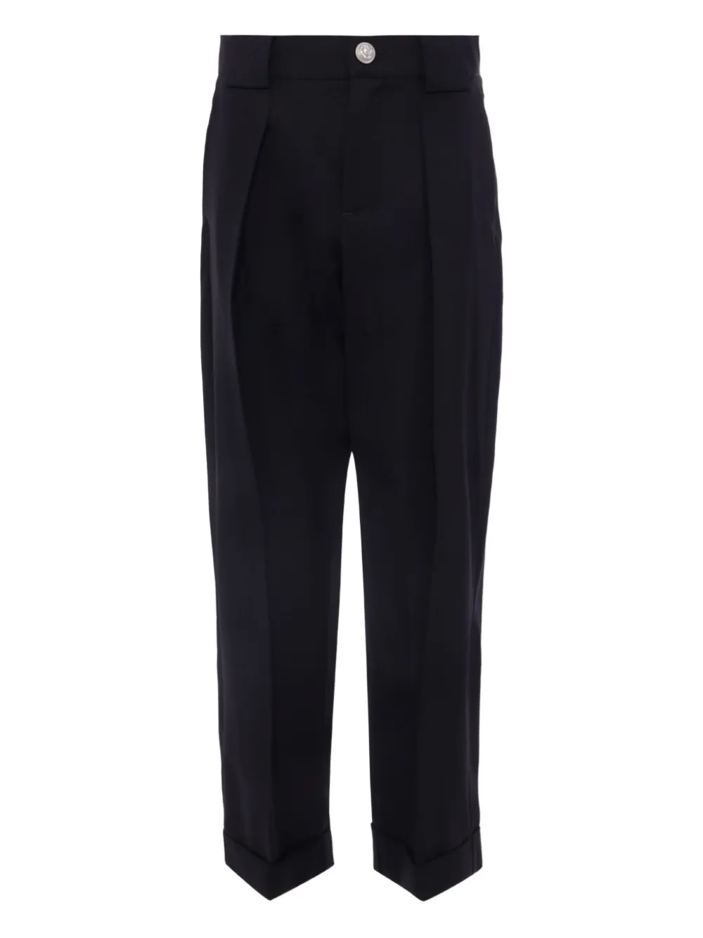 Shop Balmain Pleated Tailored Trousers