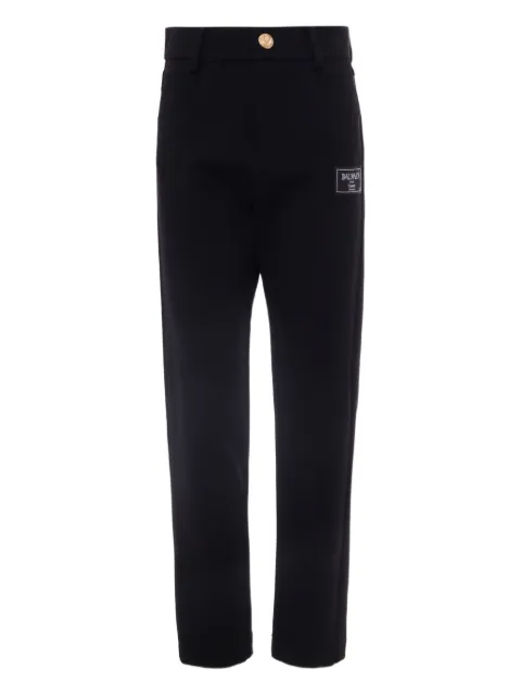 Balmain Kids pantalones con parche del logo