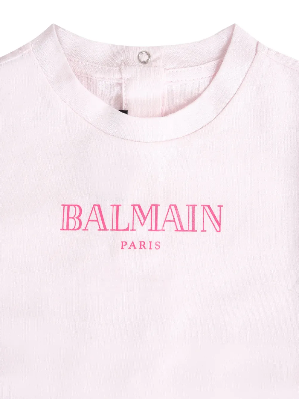 Balmain Kids T-shirt van biologisch katoen Roze