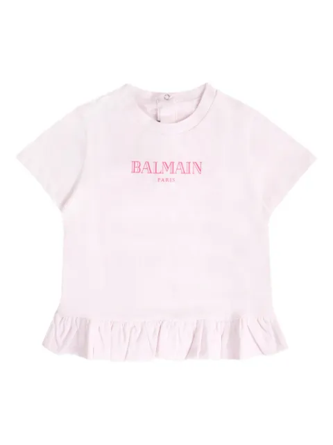 Balmain Kids تيشيرت قطن عضوي