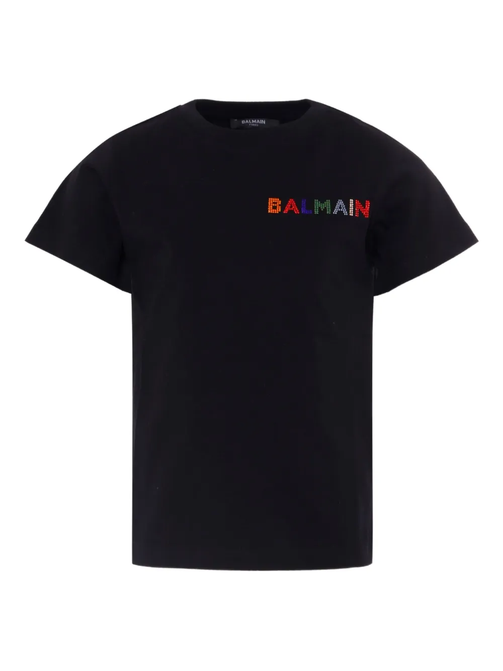 BALMAIN LOGO-EMBROIDERED T-SHIRT 