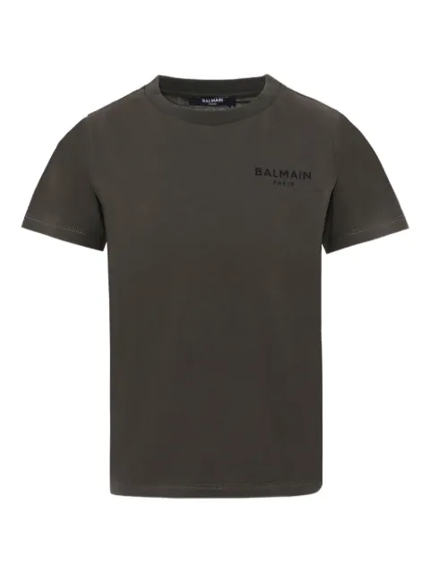 Balmain Kids Camiseta com logo bordado