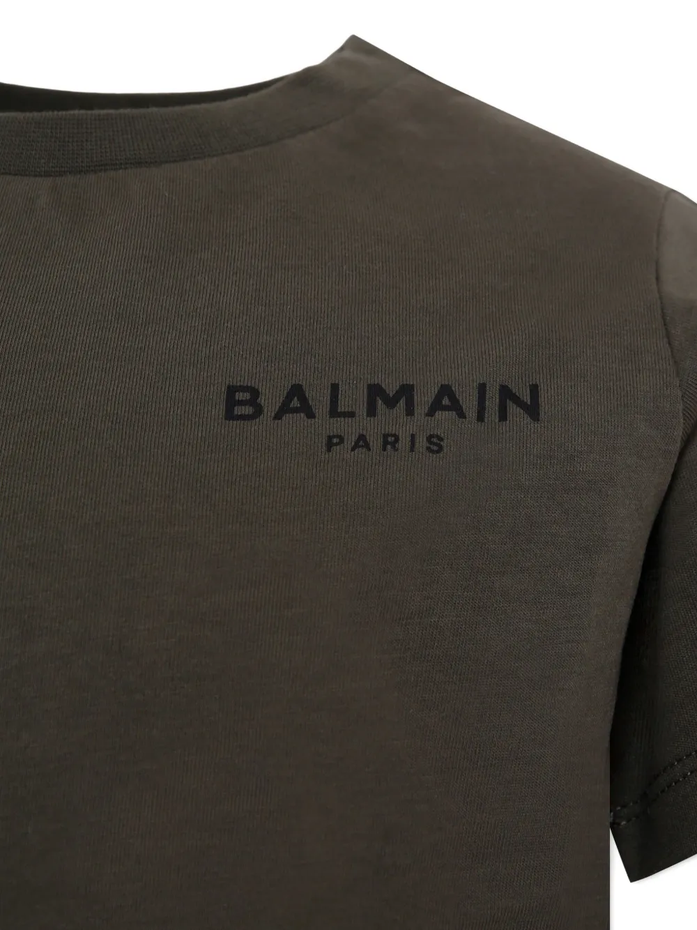 BALMAIN LOGO-EMBROIDERED T-SHIRT 