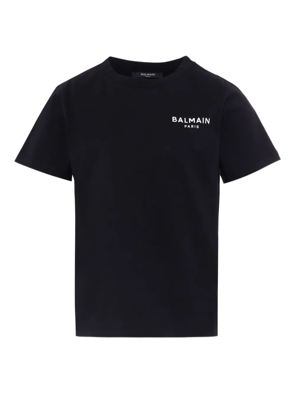 BALMAIN LOGO-EMBROIDERED T-SHIRT 