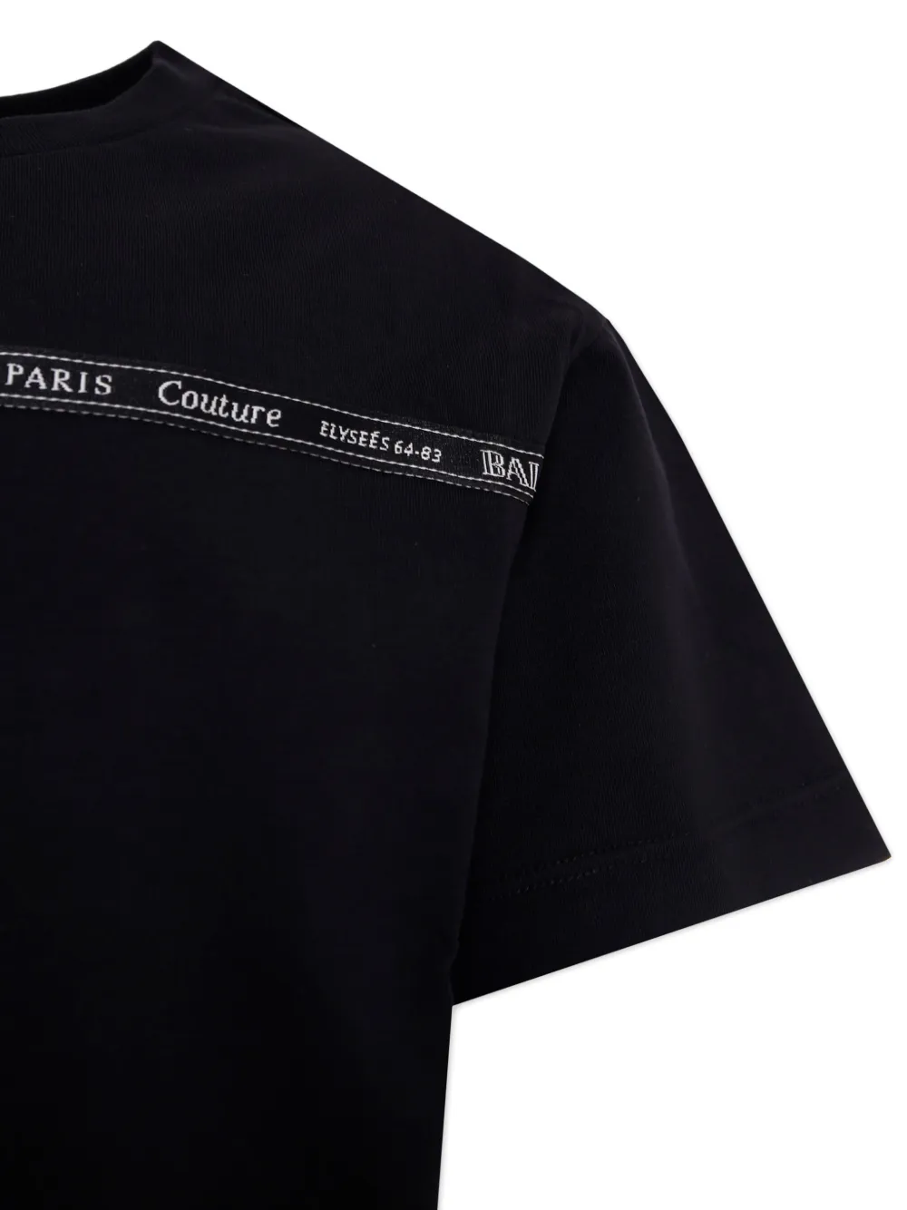 BALMAIN LOGO-LETTERING T-SHIRT