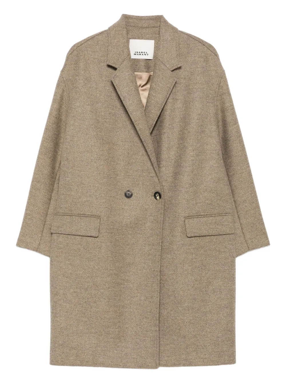 double-breasted wool coat