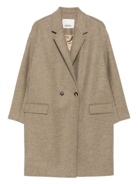 ISABEL MARANT معطف صوف بصفي أزرار