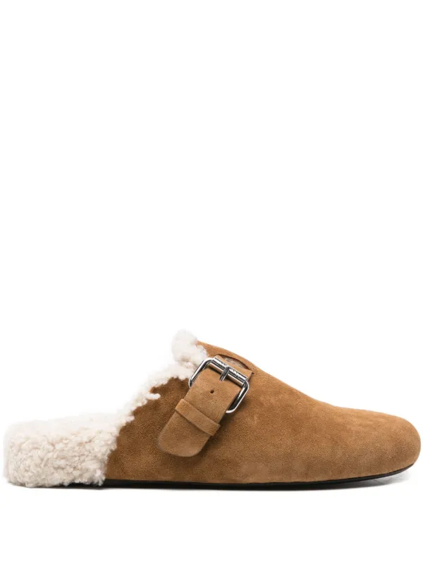 Isabel Marant Buckle-strap Mules in Brown