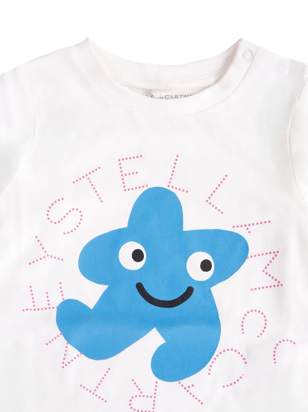 Stella McCartney Kids Cartoon Character T-shirt met lange mouwen Wit