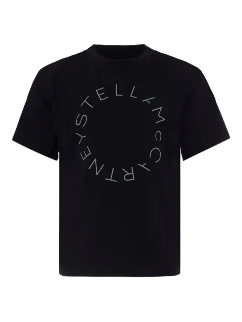 Stella McCartney Kids playera con logo circular estampado