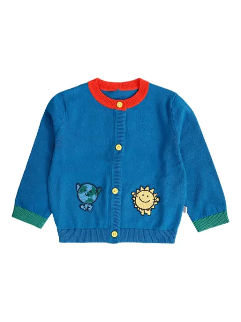 Stella McCartney Kids Cardigan con ricamo