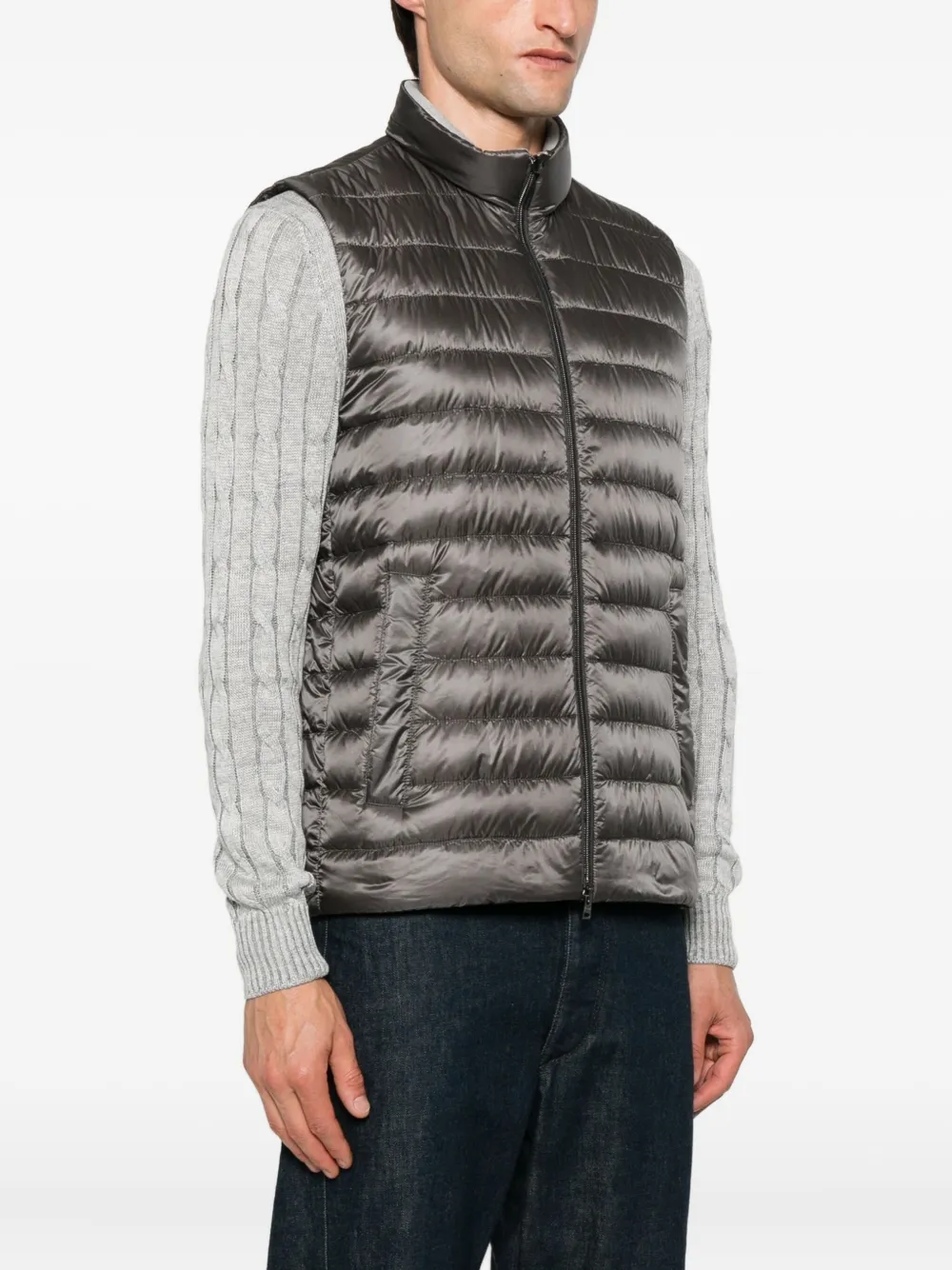 Herno Gewatteerde bodywarmer Grijs