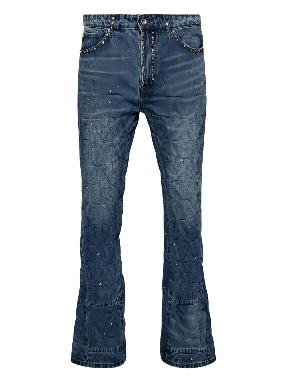 Who Decides War embellished jeans | Blue | Image 1