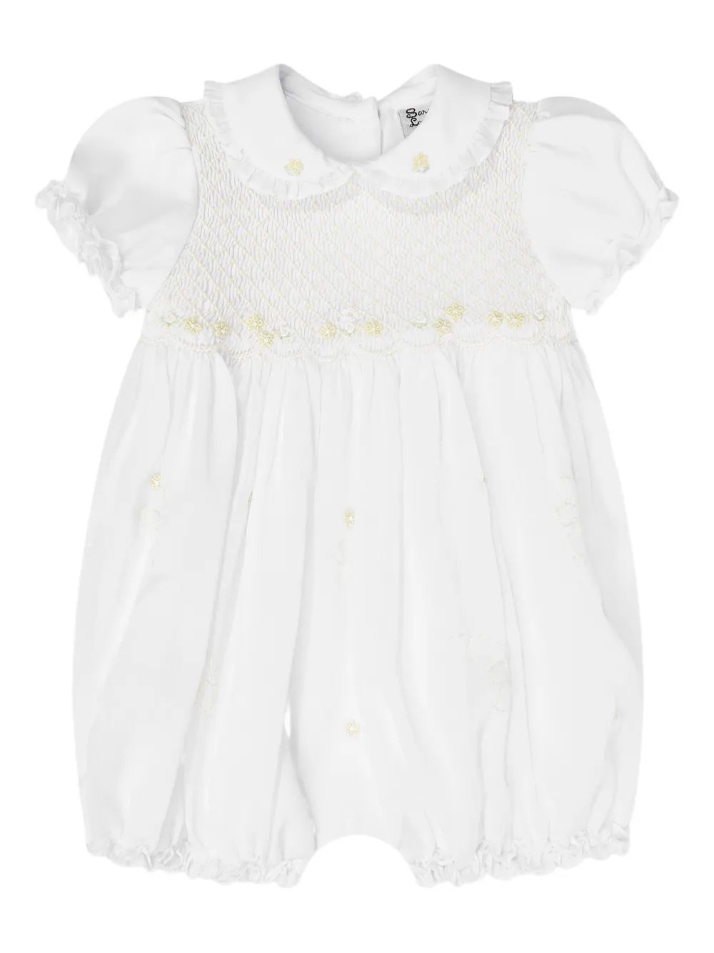 Sarah Louise ruffled-collar cotton babygrow set | Babygrow Sets | Image 2