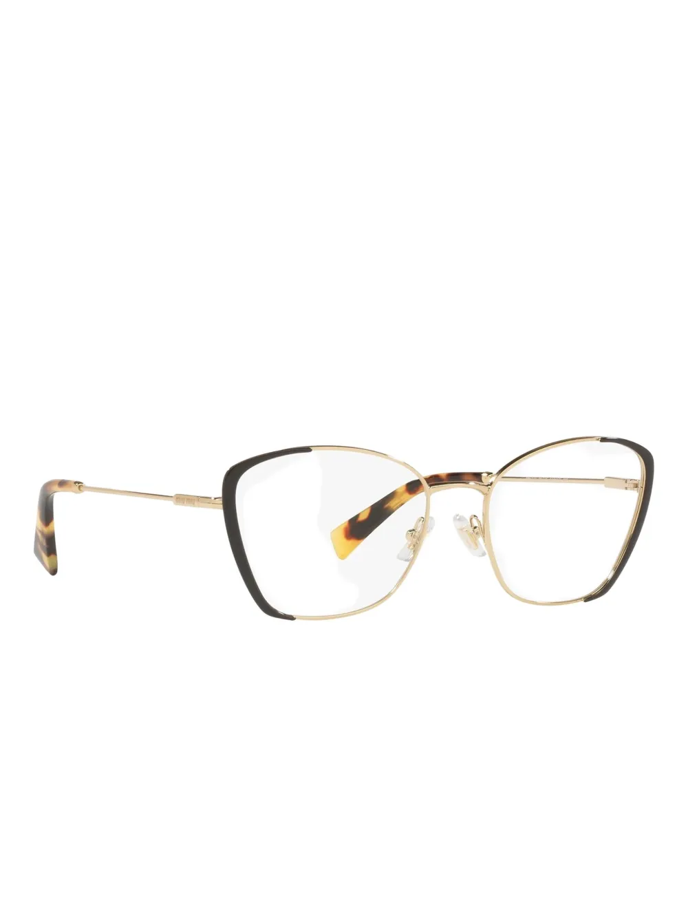 Miu Bril met cat-eye montuur Goud