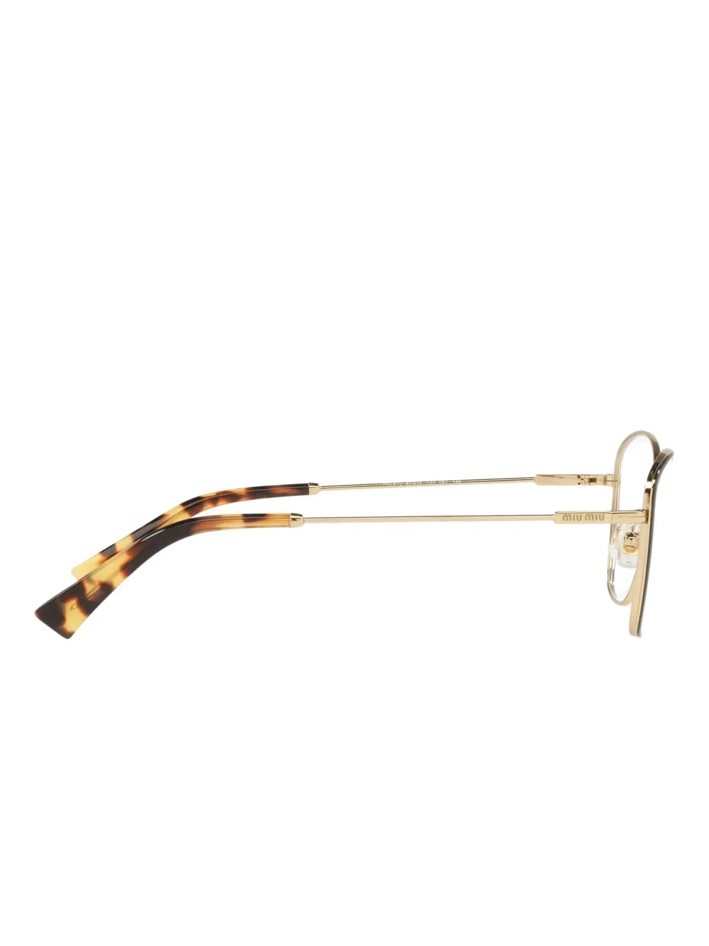 Miu Bril met cat-eye montuur Goud