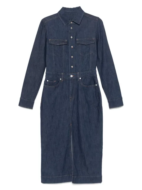 7 For All Mankind denim midi dress