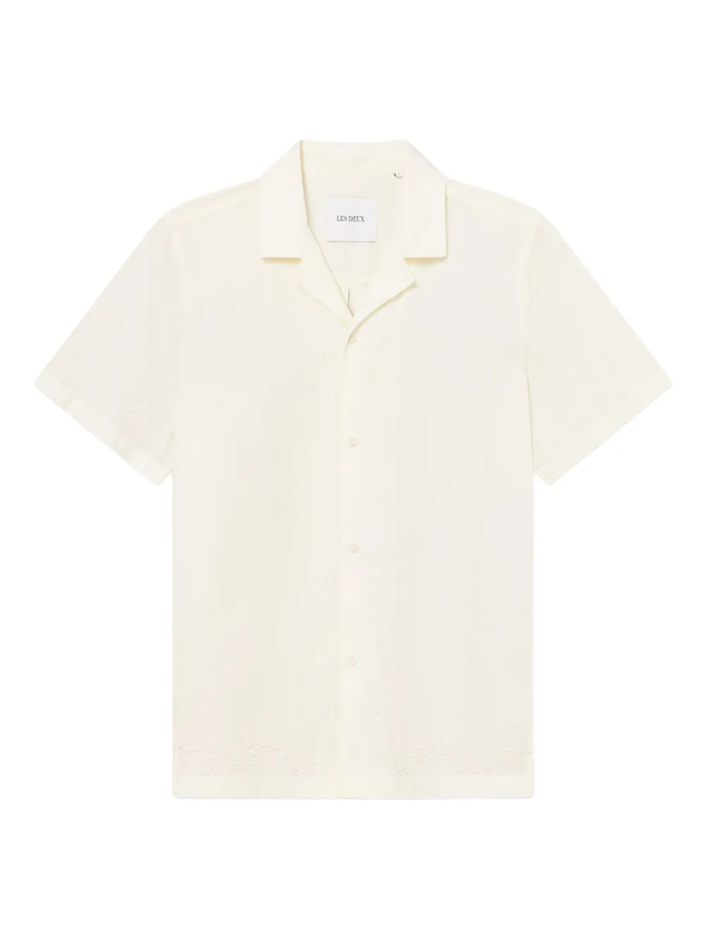 Les Deux embroidered short-sleeve shirt | Pink | Image 1