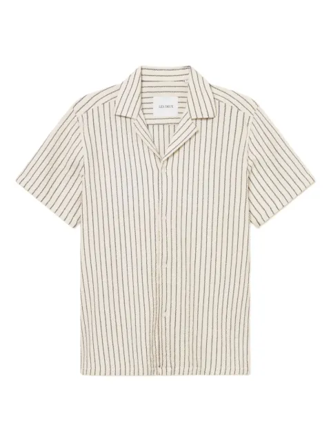 Les Deux striped short-sleeve shirt