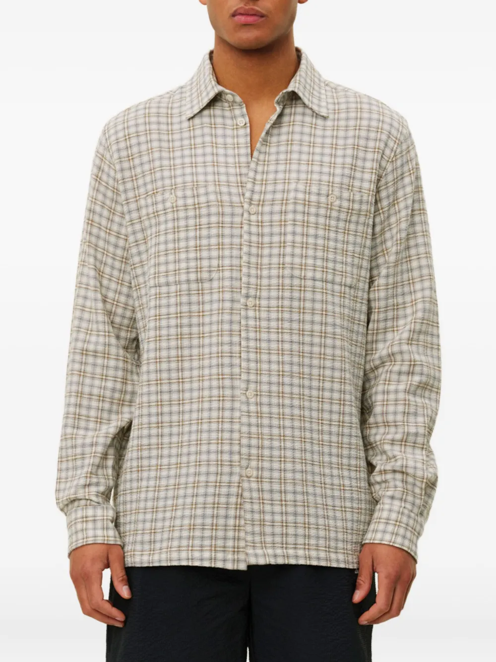 Les Deux checked chest-pocket shirt | Image 2