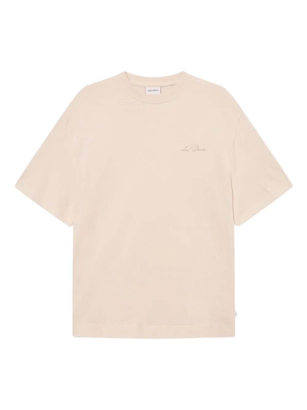 Les Deux logo-detail short-sleeve t-shirt | Neutrals | Image 1