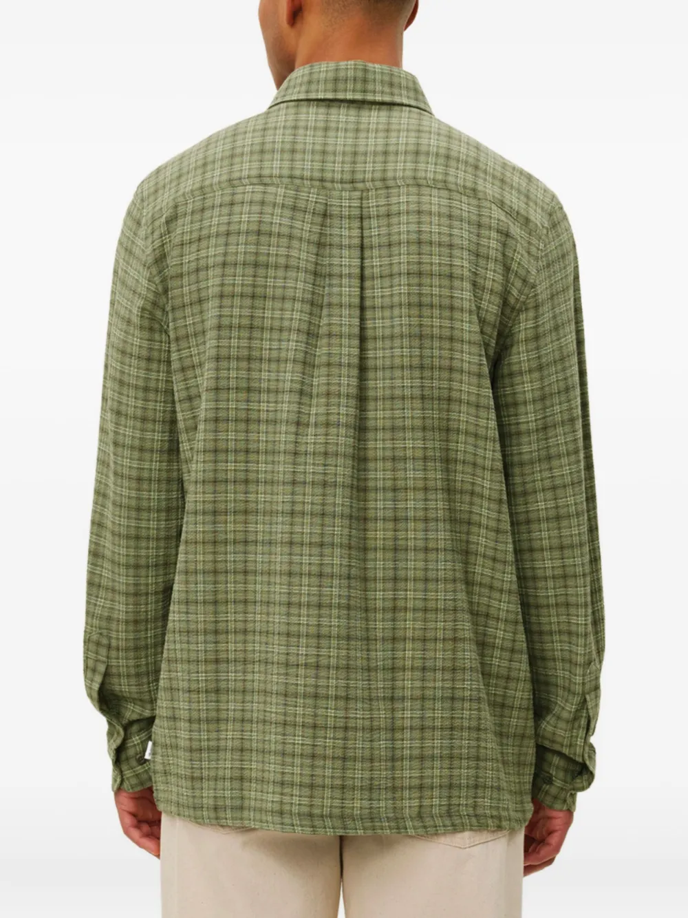 Les Deux Geruit shirtjack Groen