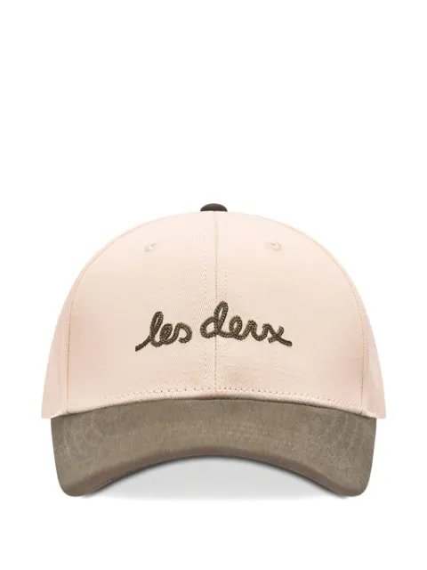 Les Deux embroidered two-tone baseball cap