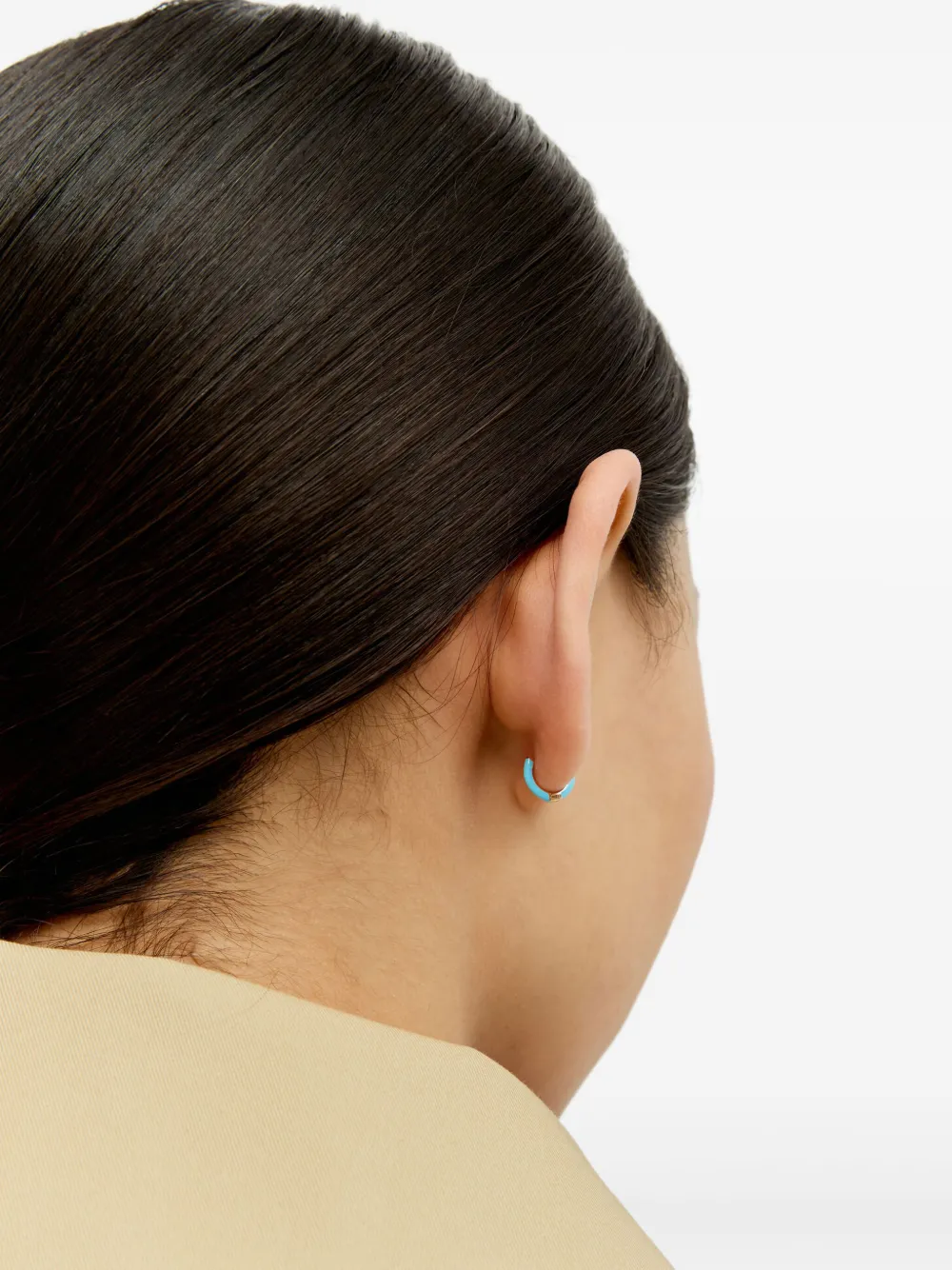 Flower Power petits anneaux en or jaune 14ct Neon | Bijoux délicats | Image 2