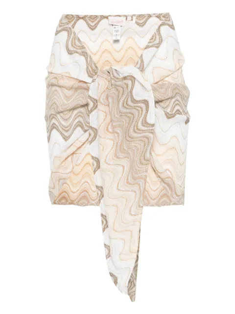 MC2 Saint Barth wave-motif pareo