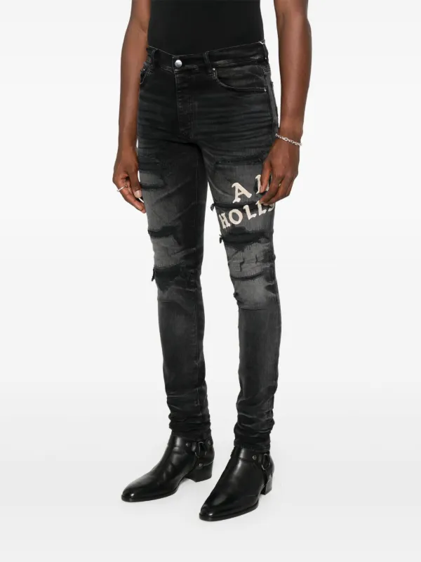 AMIRI distressed-effect Skinny Jeans Black FARFETCH IN