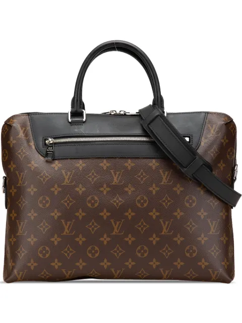 Louis Vuitton Pre-Owned 2020 Monogram Macassar Porte Documents Jour business bag