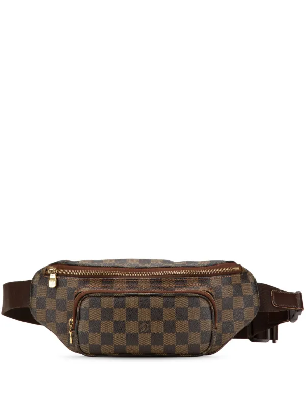 Louis Vuitton ダミエ・エベヌ ベルト 本物 LV LOUIS VUITTON ルイ