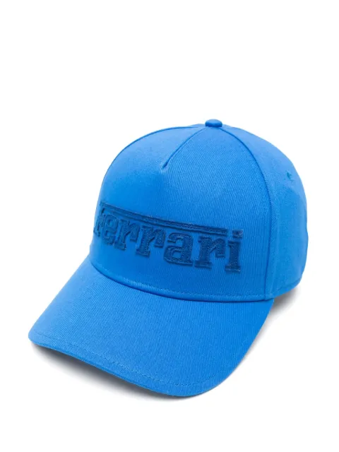 Ferrari logo-embroidered baseball cap