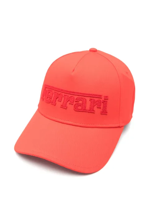 Ferrari logo-embroidered baseball cap
