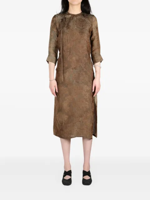 Uma Wang embroidered midi dress