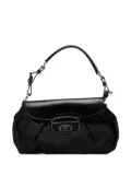 Prada Pre-Owned 2010-2024 City Calf Trimmed Tessuto Sound Lock shoulder bag - Black