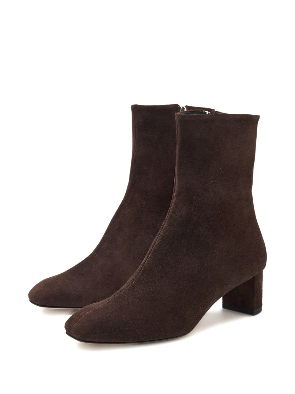 Aeyde 45mm Marty Suede Boots In Brown