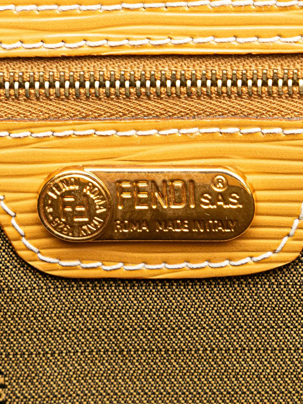 Fendi Pre-Owned 20th Century Leather Tote Bag | Yellow Fendi Pre-Owned 20th Century Leather Tote Bag | Yellow