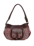 Céline Pre-Owned 2016 Tweed shoulder bag - Red